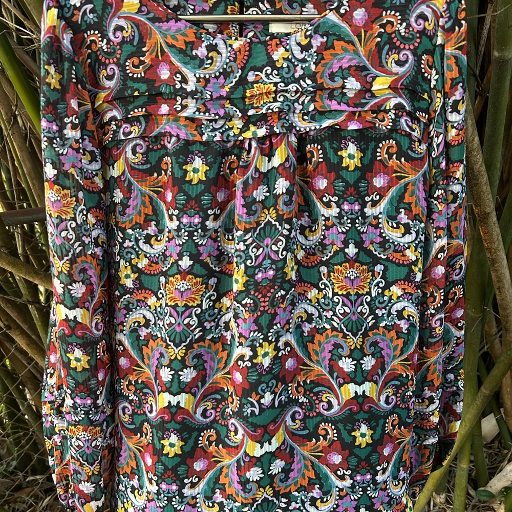 Loft Floral Multicolor Women's Top